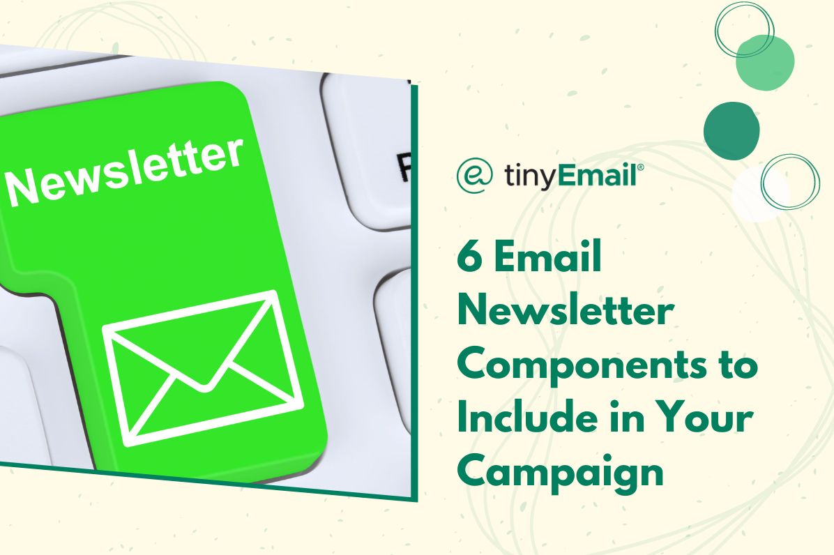 6 Email Newsletter Components to Include in Your Campaign
